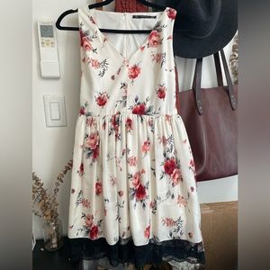 Zara mini dress size small lace sides